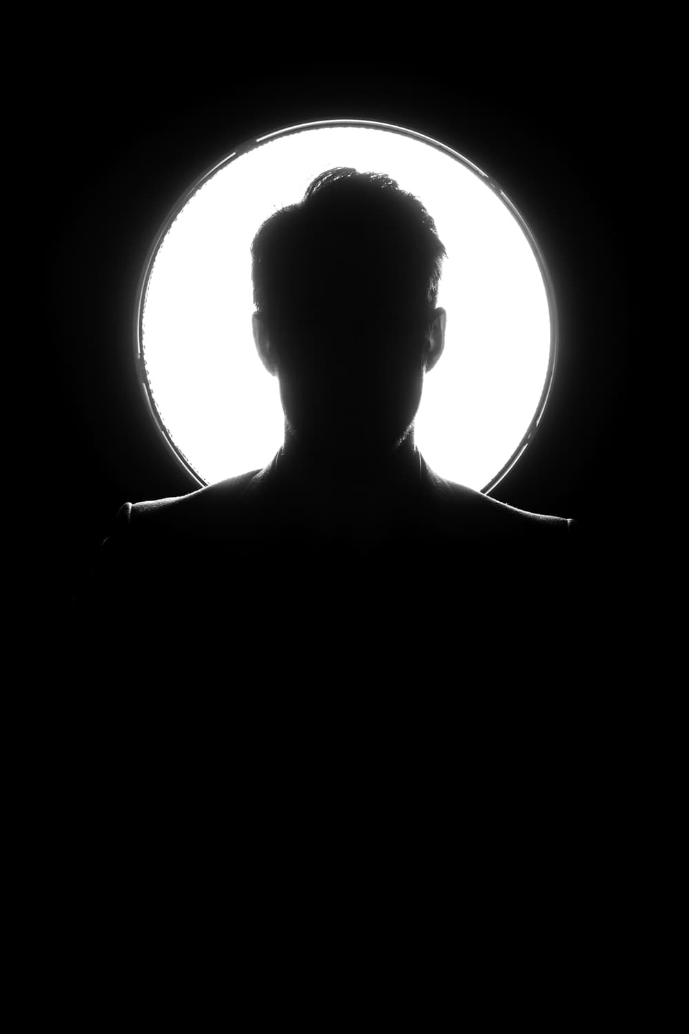 Tim Brandin silhouette with ring light